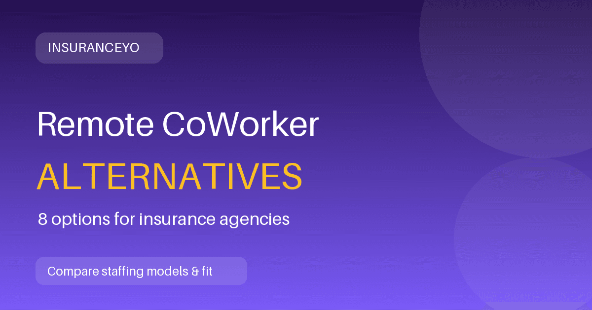 Remote CoWorker alternatives for insurance agencies