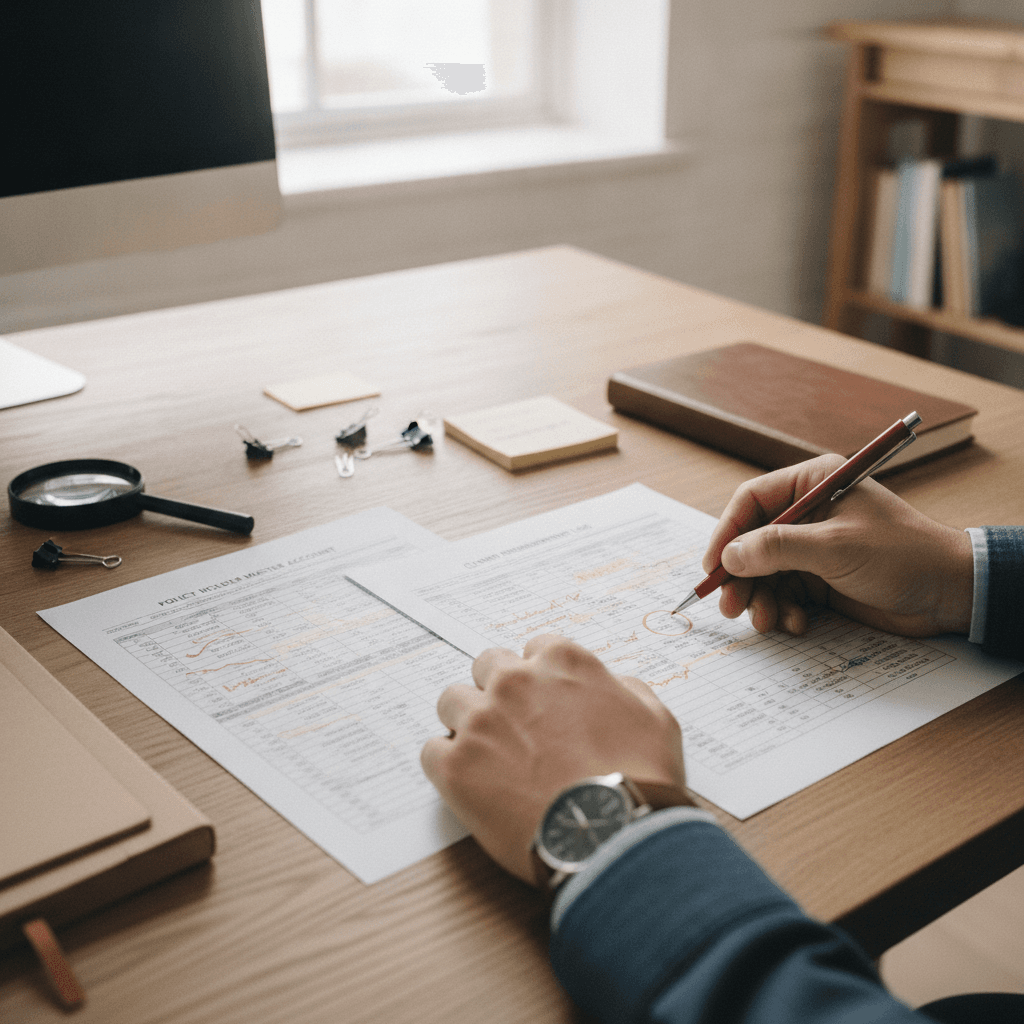 policy correction request ledger