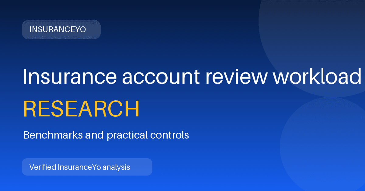 Insurance account review workload research