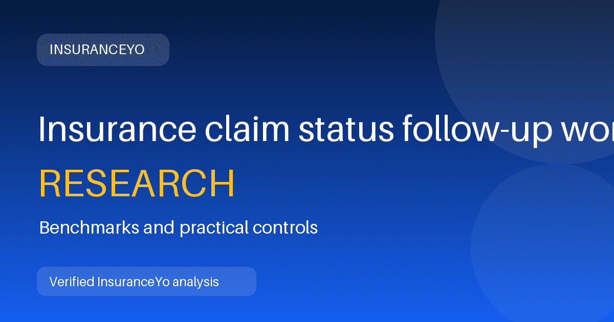 Insurance claim status follow-up workload research
