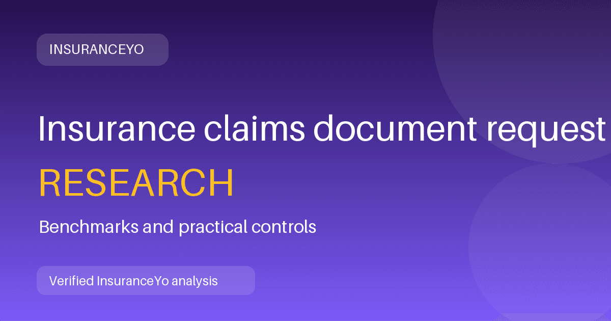 Insurance claims document request workload research