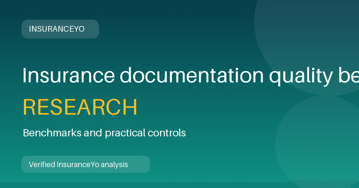 Insurance documentation quality benchmark research