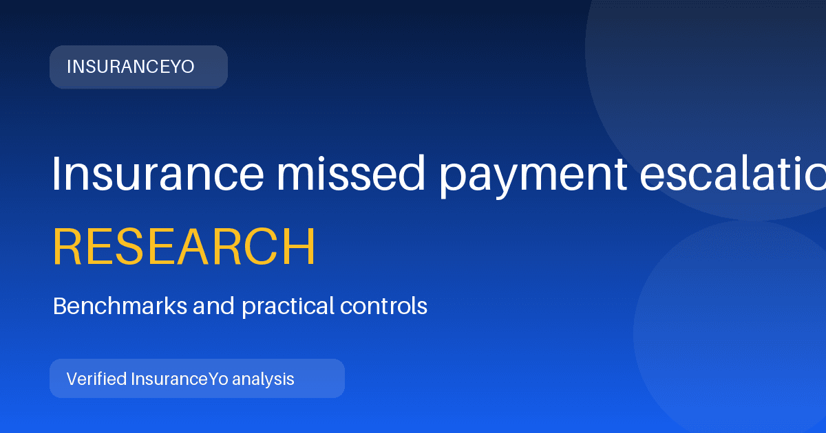 Insurance missed payment escalation workload research