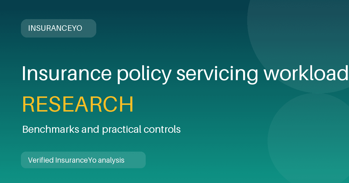 Insurance policy servicing workload research
