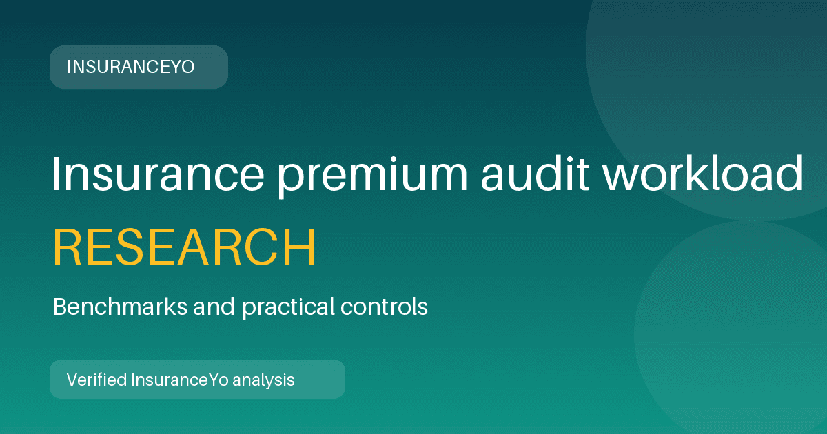 Insurance premium audit workload research