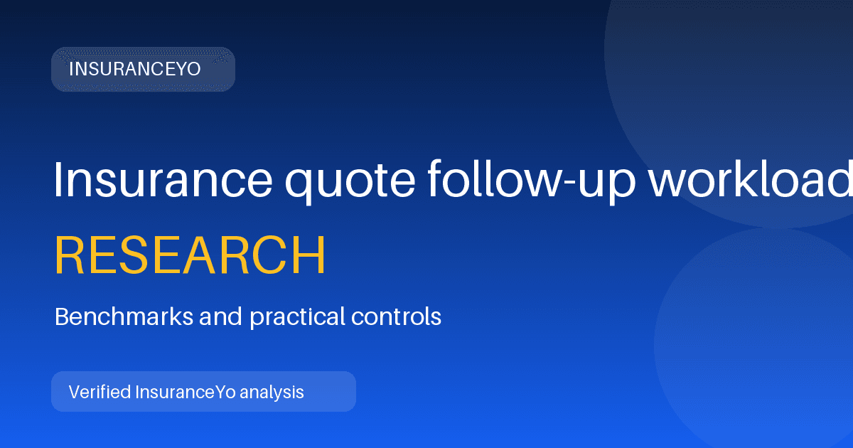 Insurance quote follow-up workload research