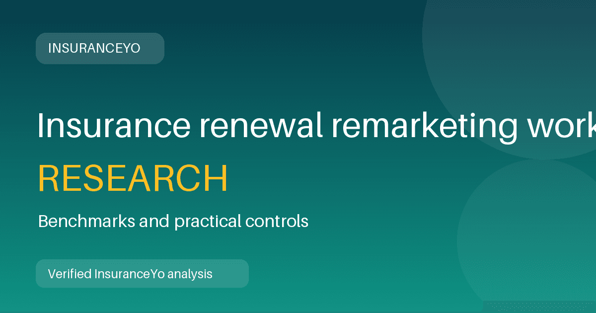 Insurance renewal remarketing workload research